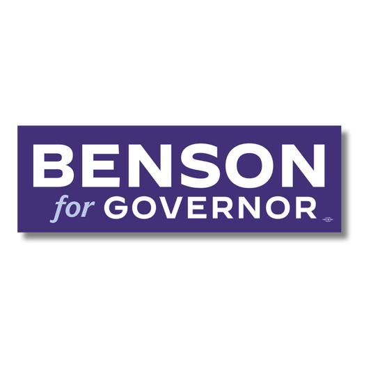 Jocelyn Benson for Governor Bumper Sticker
