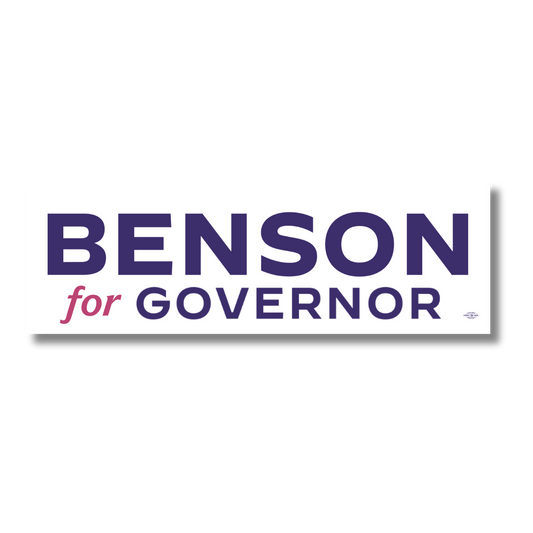 Jocelyn Benson for Governor Bumper Sticker