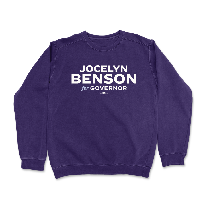 Jocelyn Benson (Purple Crewneck Sweater)